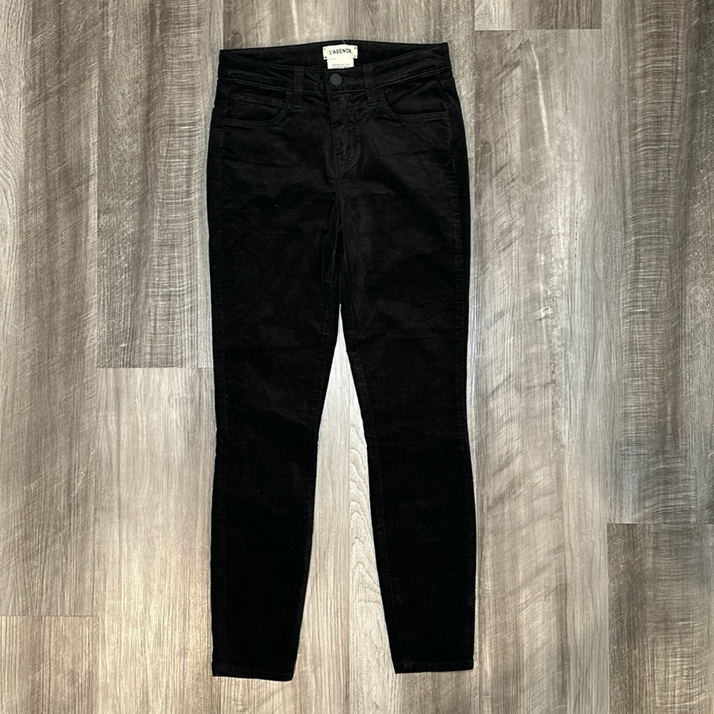 L’Agence Margot High Rise Skinny Velvet Jeans - 23